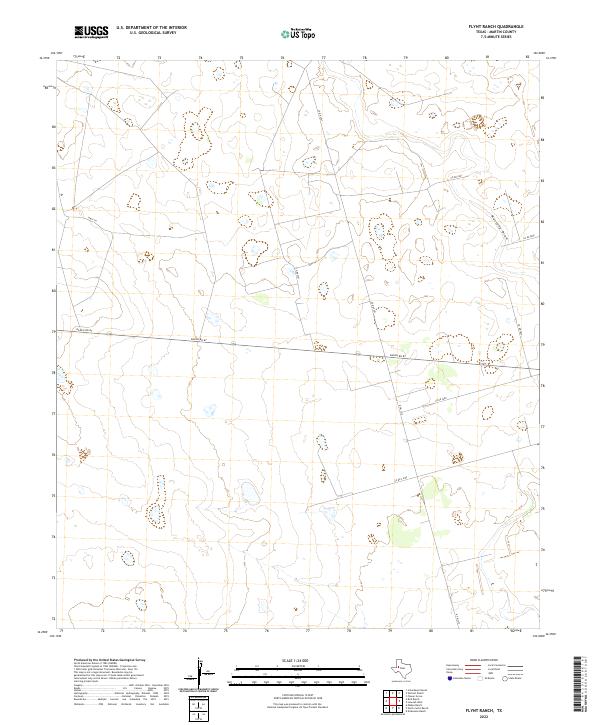 Flynt Ranch, TX — USGS 7.5-minute topo (2022)