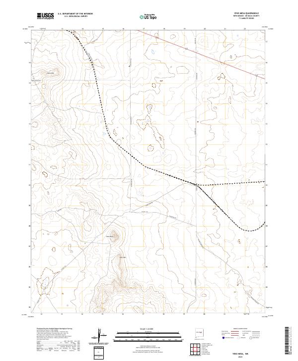 Yeso Mesa, NM — USGS 7.5-minute topo (2023)
