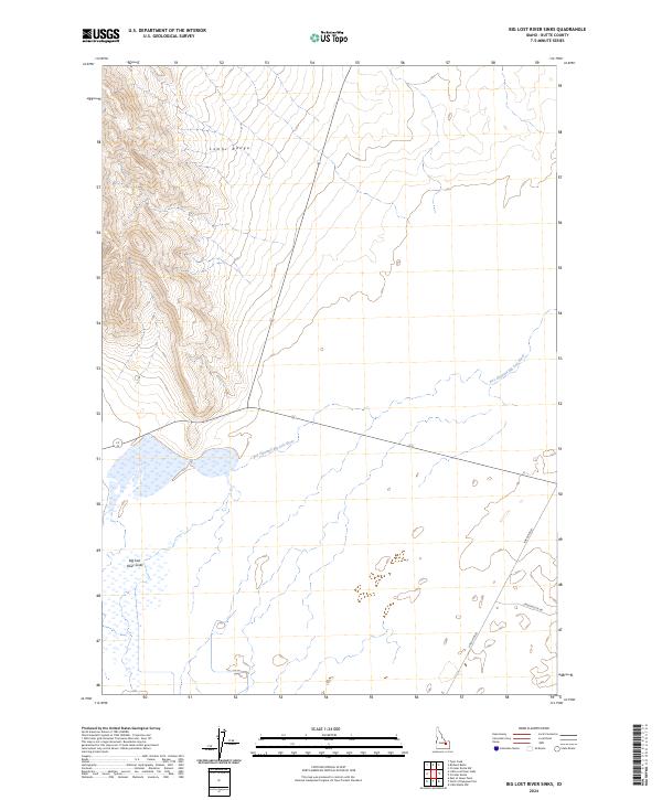 Big Lost River Sinks, ID — USGS 7.5-minute topo (2024)