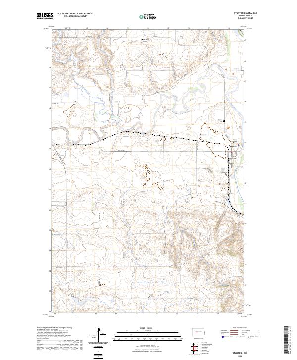 Stanton, ND — USGS 7.5-minute topo (2024)
