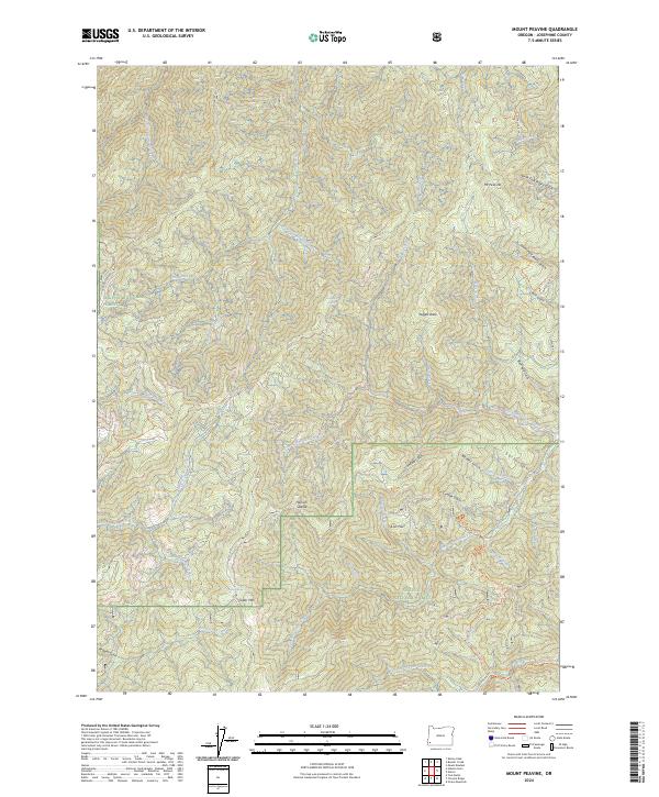 Mount Peavine, OR — USGS 7.5-minute topo (2024)