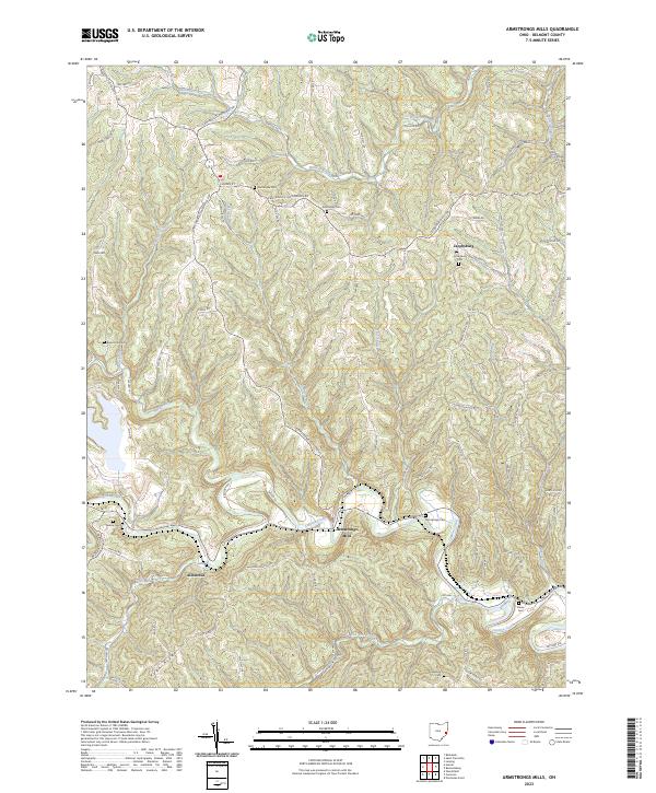 Armstrongs Mills, OH — USGS 7.5-minute topo (2023)