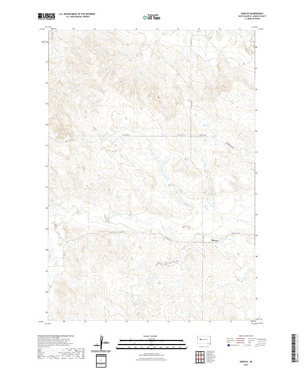 Marcus, SD — USGS 7.5-minute topo (2021)