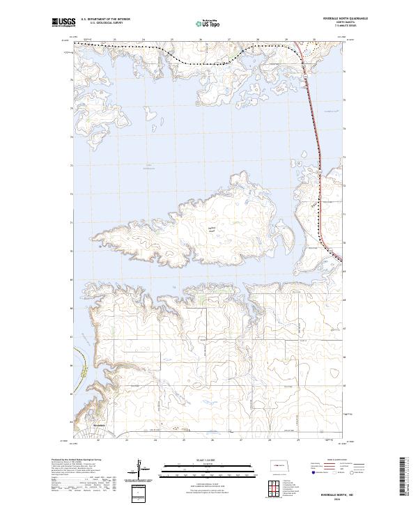 Riverdale North, ND — USGS 7.5-minute topo (2024)