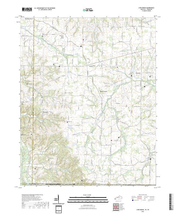 Lynn Grove, KY-TN — USGS 7.5-minute topo (2022)