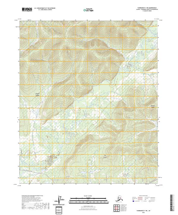 Fairbanks D-1 NE, AK — USGS 7.5-minute topo (2024)