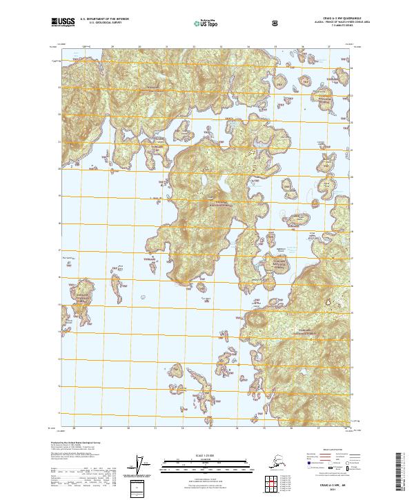 Craig A-3 NW, AK — USGS 7.5-minute topo (2021)