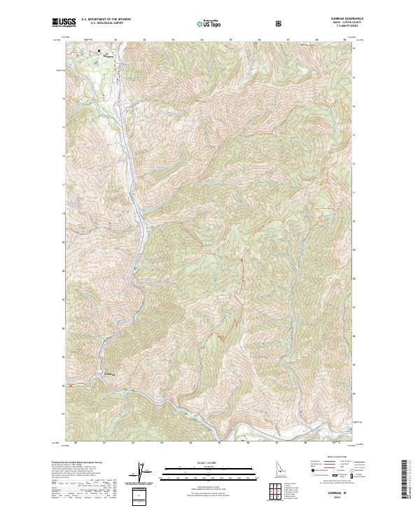 Sunbeam, ID — USGS 7.5-minute topo (2024)
