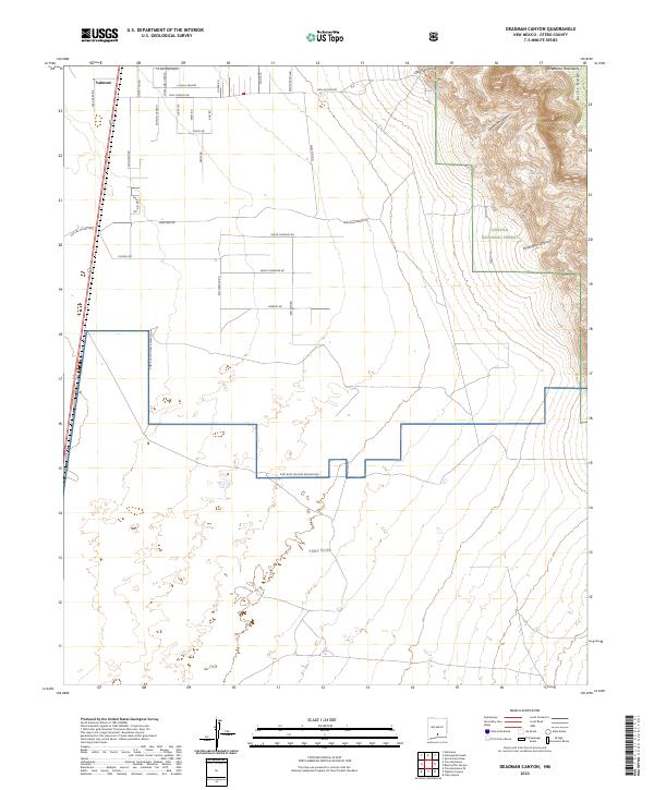 Deadman Canyon, NM — USGS 7.5-minute topo (2023)