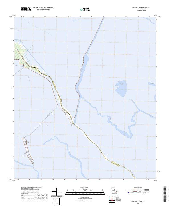 Lake Bully Camp, LA — USGS 7.5-minute topo (2024)