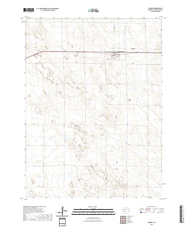 Madrid, NE — USGS 7.5-minute topo (2021)