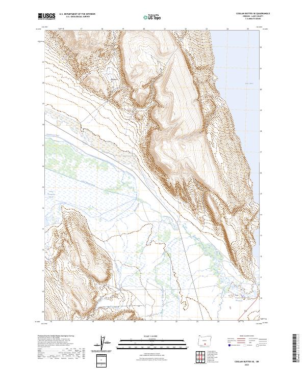 Coglan Buttes SE, OR — USGS 7.5-minute topo (2023)