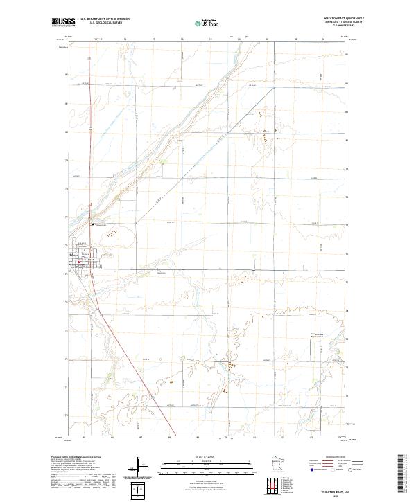 Wheaton East, MN — USGS 7.5-minute topo (2022)
