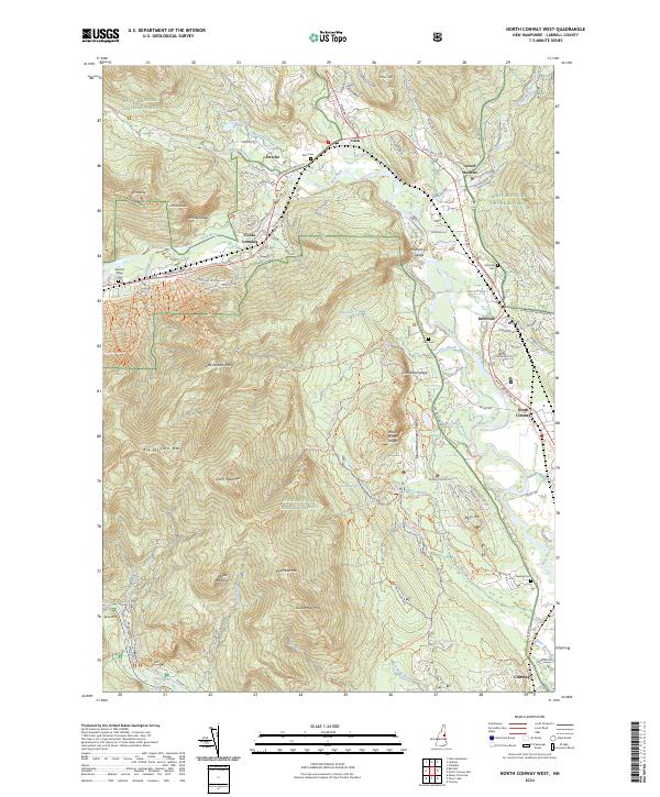 North Conway West, NH — USGS 7.5-minute topo (2024)