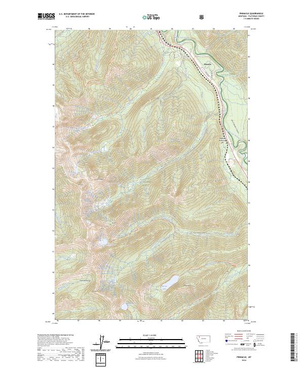 Pinnacle, MT — USGS 7.5-minute topo (2024)