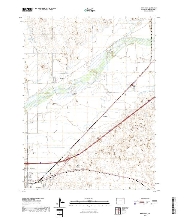 Brush East, CO — USGS 7.5-minute topo (2022)