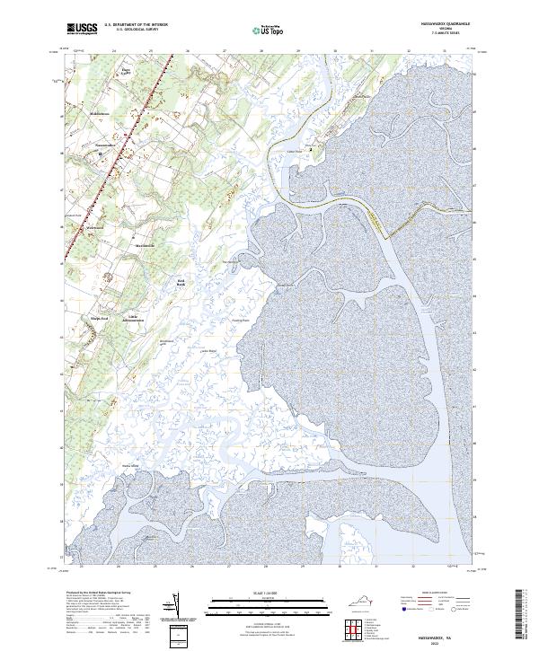 Nassawadox, VA — USGS 7.5-minute topo (2022)