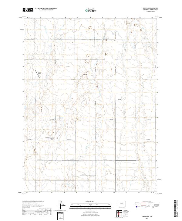Sunnydale, CO — USGS 7.5-minute topo (2022)