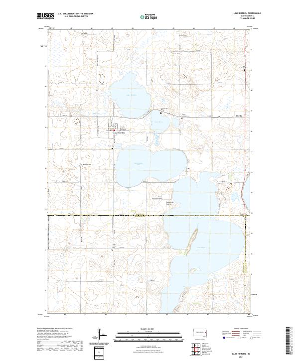 Lake Norden, SD — USGS 7.5-minute topo (2021)
