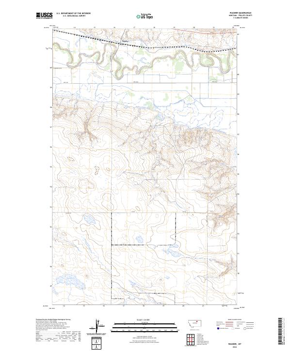Wagner, MT — USGS 7.5-minute topo (2024)