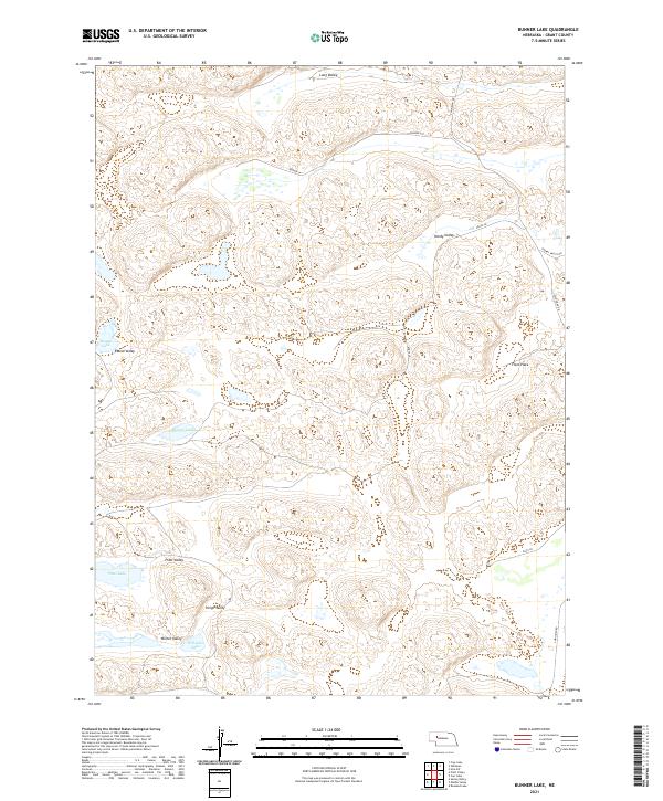 Bunner Lake, NE — USGS 7.5-minute topo (2021)