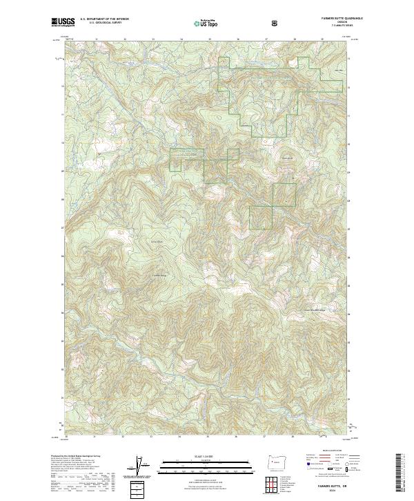 Farmers Butte, OR — USGS 7.5-minute topo (2024)