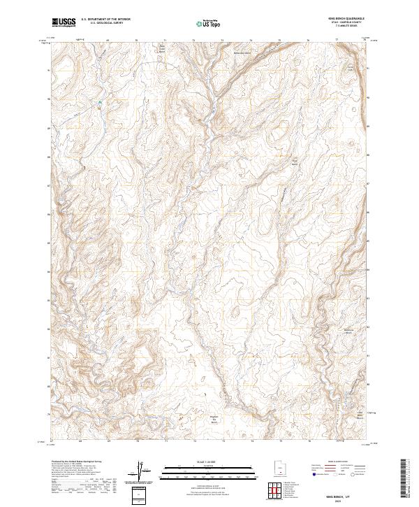 King Bench, UT — USGS 7.5-minute topo (2023)