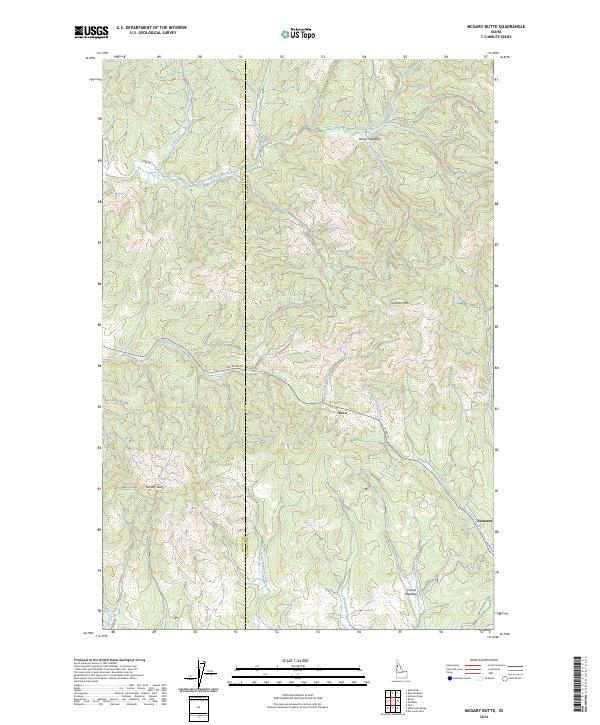McGary Butte, ID — USGS 7.5-minute topo (2024)