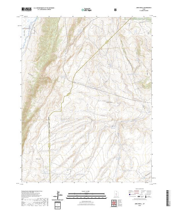 Abes Knoll, UT — USGS 7.5-minute topo (2023)
