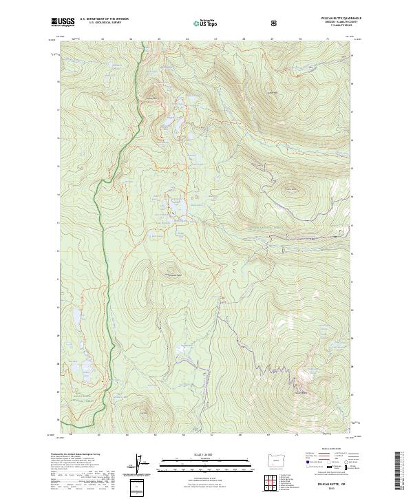 Pelican Butte, OR — USGS 7.5-minute topo (2023)