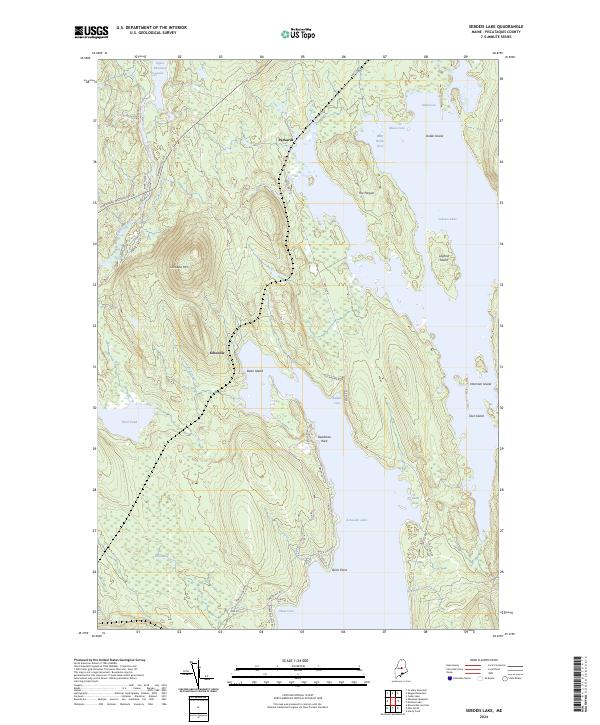 Seboeis Lake, ME — USGS 7.5-minute topo (2024)