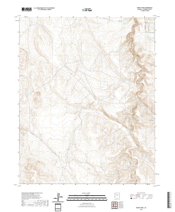Mixon Tank, AZ — USGS 7.5-minute topo (2021)
