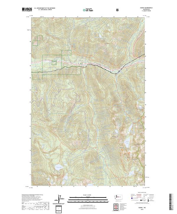 Scenic, WA — USGS 7.5-minute topo (2023)