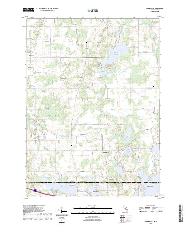 Kinderhook, MI-IN — USGS 7.5-minute topo (2023)