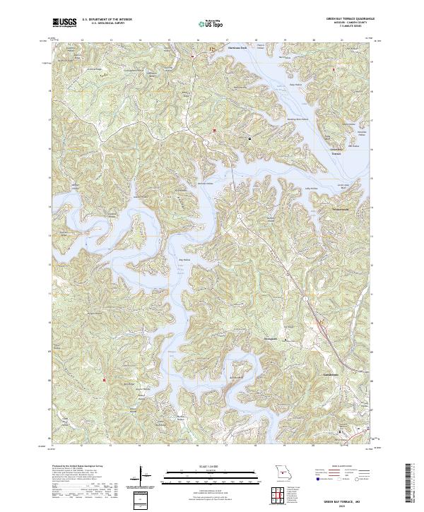 Green Bay Terrace, MO — USGS 7.5-minute topo (2023)