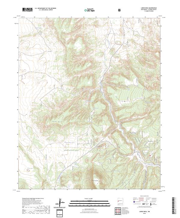 Largo Mesa, NM — USGS 7.5-minute topo (2023)