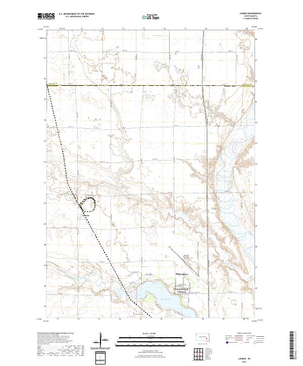 Loomis, SD — USGS 7.5-minute topo (2021)
