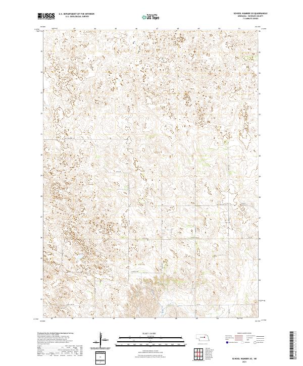 School Number 20, NE — USGS 7.5-minute topo (2021)