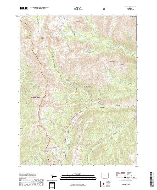 Garfield, CO — USGS 7.5-minute topo (2022)