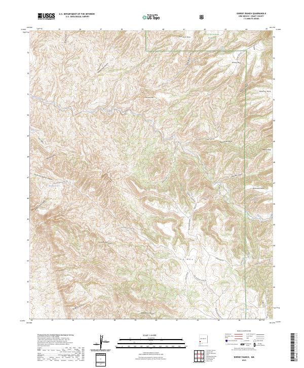 Dorsey Ranch, NM — USGS 7.5-minute topo (2023)