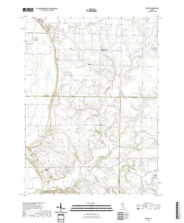 Seaton, IL — USGS 7.5-minute topo (2024)