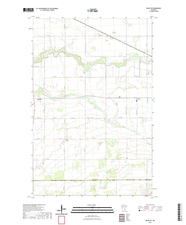 Oklee SW, MN — USGS 7.5-minute topo (2022)