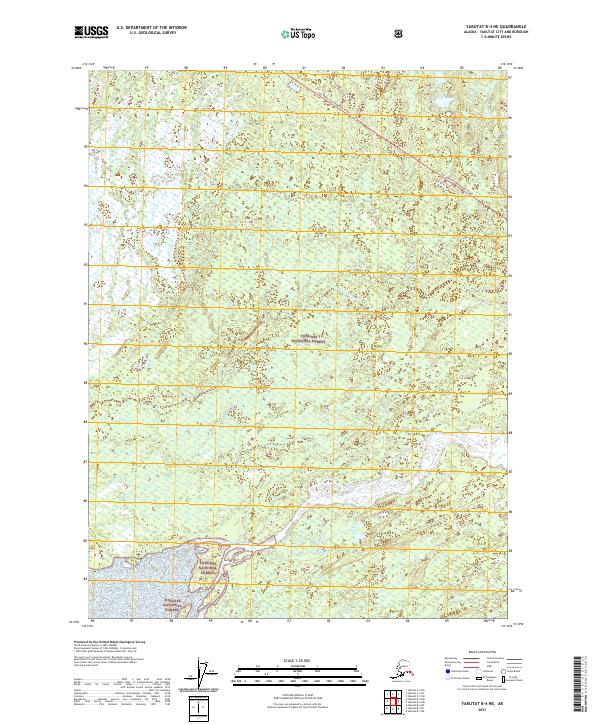 Yakutat B-4 NE, AK — USGS 7.5-minute topo (2021)