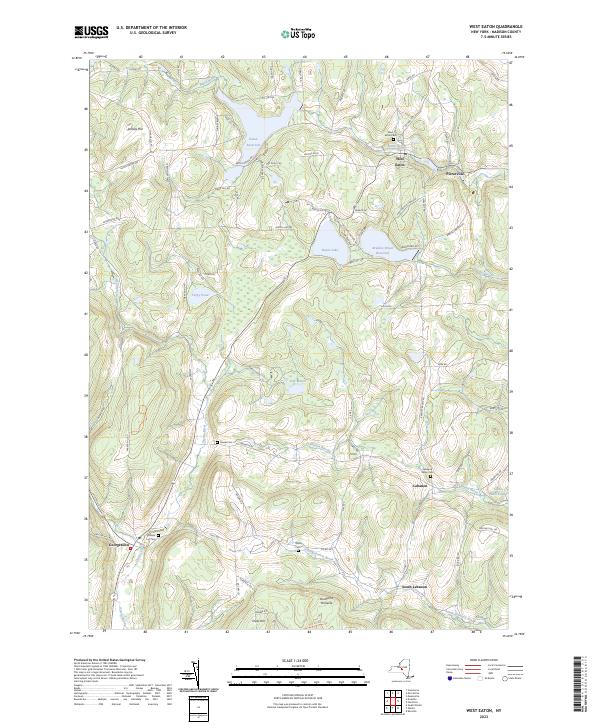 West Eaton, NY — USGS 7.5-minute topo (2023)