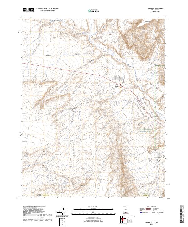 Big Water, UT-AZ — USGS 7.5-minute topo (2023)