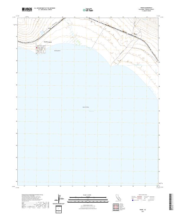 Frink, CA — USGS 7.5-minute topo (2021)