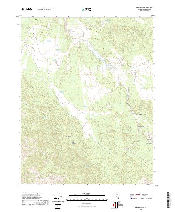 Fife Mountain, NV — USGS 7.5-minute topo (2021)