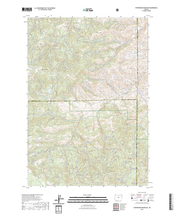 Stephenson Mountain, OR — USGS 7.5-minute topo (2024)