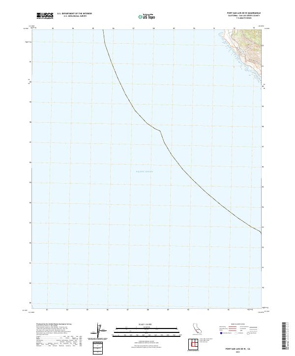 Port San Luis OE W, CA — USGS 7.5-minute topo (2021)