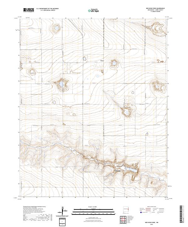 Ned Houk Park, NM — USGS 7.5-minute topo (2023)